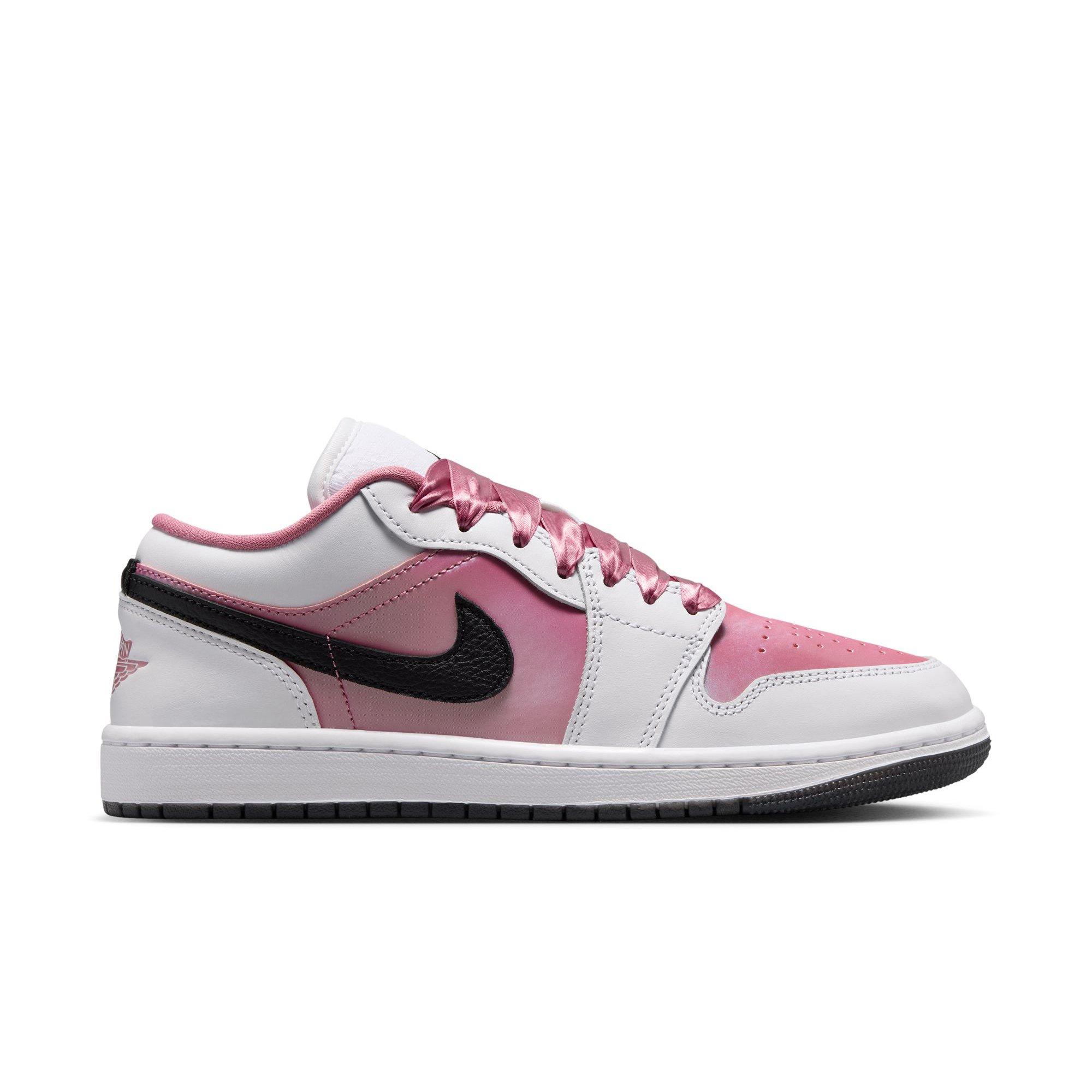 Jordan 1 Low SE "White/Desert Berry/Black" Women's Shoe - WHITE/PINK